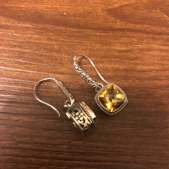 NWOT Samuel B. Citrine & Sterling Silver Pendant and Drop Earrings - Picture 10 of 12